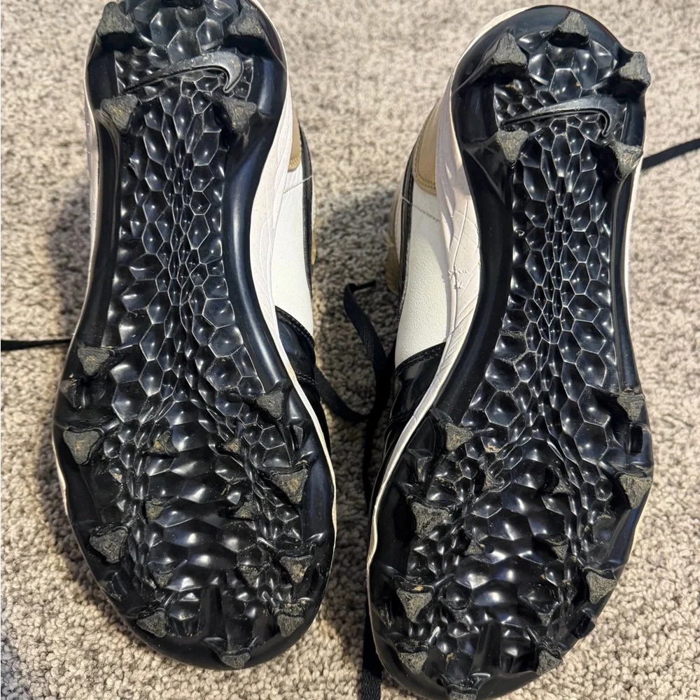 Nike Black and Gold High-Top Sneakers